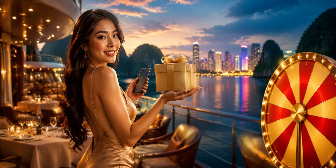 Bàn Roulette trực tuyến với phong cảnh Hạ Long Bay